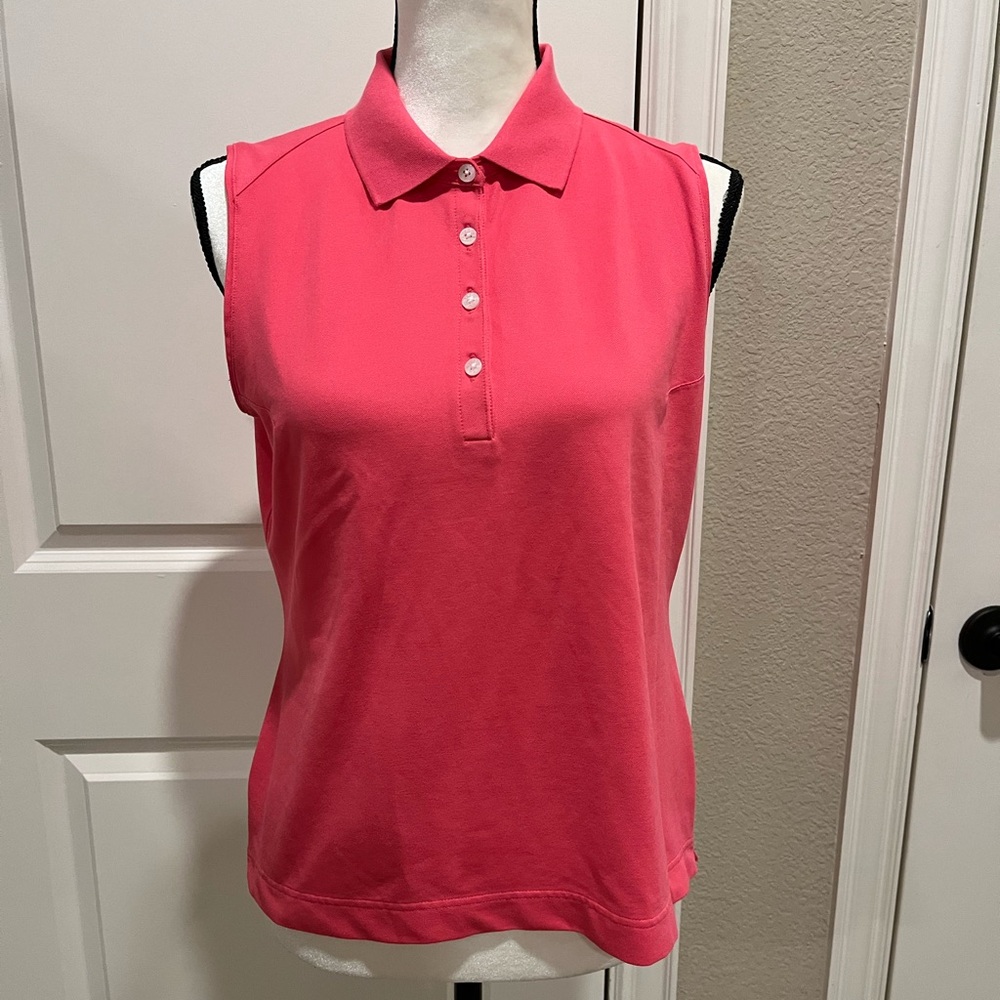 NWOT – PINK “NIKE GOLF” FIT DRY LADIES GOLF SHIRT - MED
